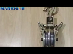 양쪽 열기 50kn 용량 철 로프 펄리 블록과 2 무리를