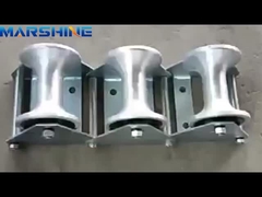 7.7-18kg 부하 용량 알루미늄 나일론 휠 케이블 당기는 롤러